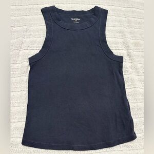 Old Navy Dark Blue Ribbed Tank
